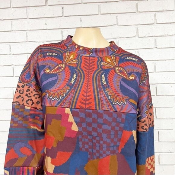 Farm Rio Women’s Mixed Prints Sweatshirt - Size Small - Picture 9 of 10